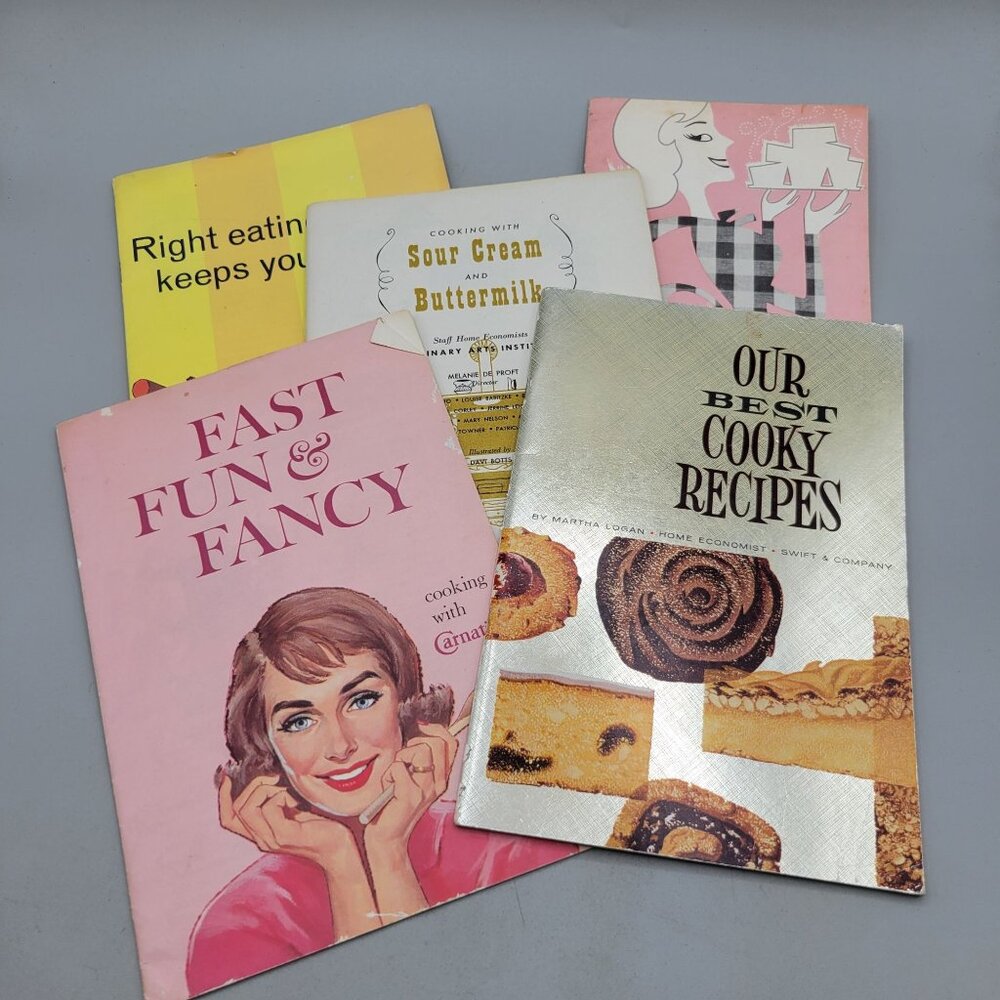1950s Recipe Booklets Bundle Our Best Cooky Recipes Fast Fun & Fancy and More